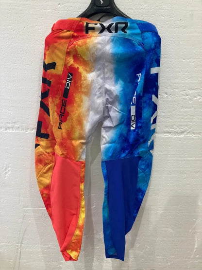 FXR Podium Mx Fire & Ice Blue Orange Mx Pants Size: 30 deal !!