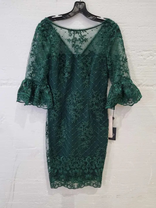 Adrianna Papell Embroidered Bell Sleeve Dress  Size: UK 8