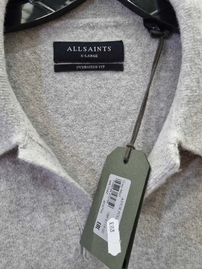 Allsaints Astor Long Sleeve Polo Size: Xlarge