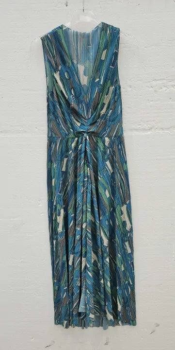 Max&Co.Green Pattern Cruna Dress Size: Medium