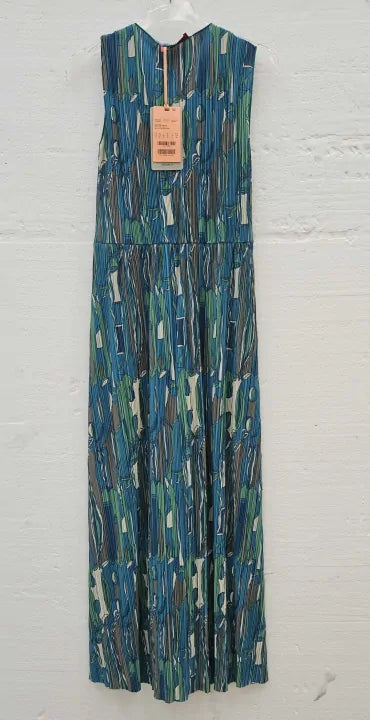 Max&Co.Green Pattern Cruna Dress Size: Medium