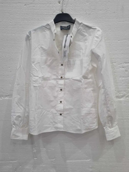 Wyse White Liza Shirt Size: 0