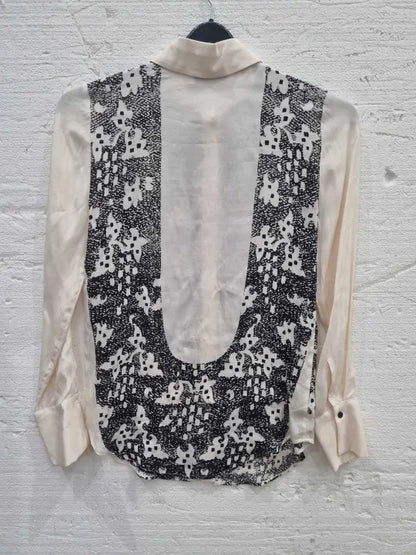 Mint Velvet Lace Print Shirt Size: Xsmall