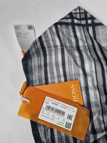 Hugo Boss Medium Blue Nyles Scarf Size: One Size