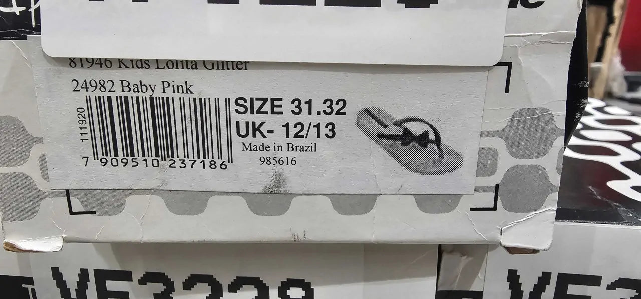 Ipanema -Kids Glitter flip flops  Size: UK 12/13 Jnr