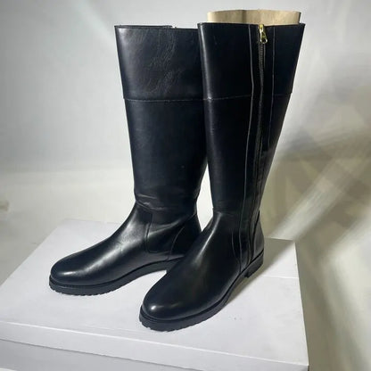 Oliver Sweeney-Meribelblk-7-Black-Women'S Black Meribel Leather Long Boots Size: Uk 7/ Eur 40