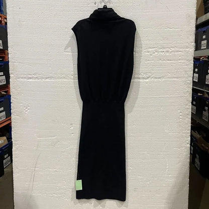 Reiss-29542320-Xs-Black-Black Cici Roll Neck Midi Dress Size: Xs