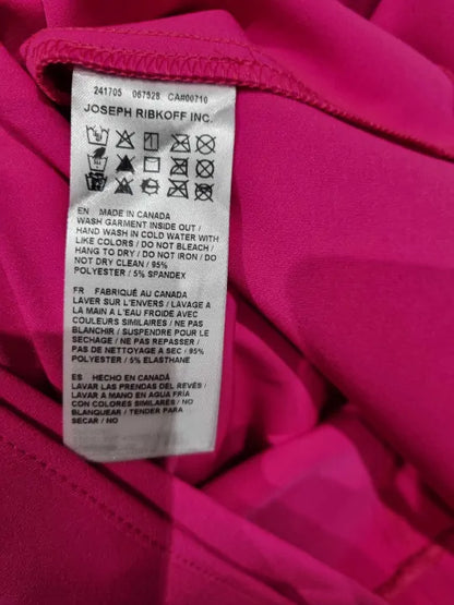 Joseph Ribkoff Pink Fitted Midi Dress Size: Uk 8