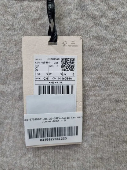Mango Beige Cashmere Jumper Size: Small