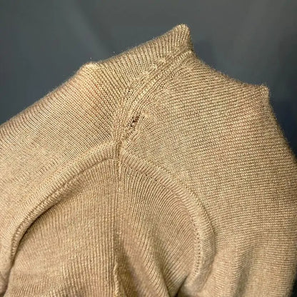 Mango-67110462-09-Xs-Brown-Camel Luca Cashmere Blend Sweater Size: Xsmall