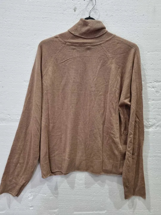 Mango Turtleneck Long-Sleeved T-Shirt Size: Small