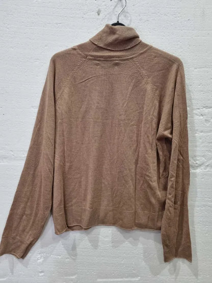 Mango Turtleneck Long-Sleeved T-Shirt Size: Small