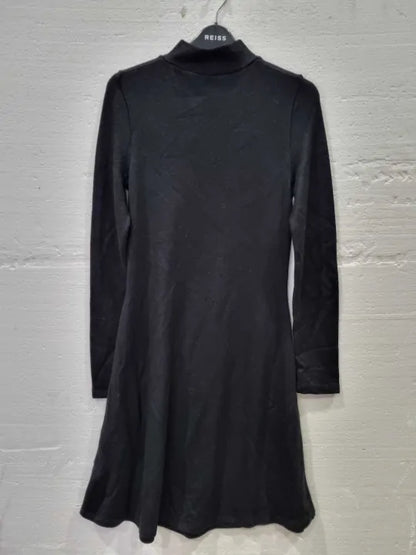 Vincev High-Neck Flared Dress Size: Small