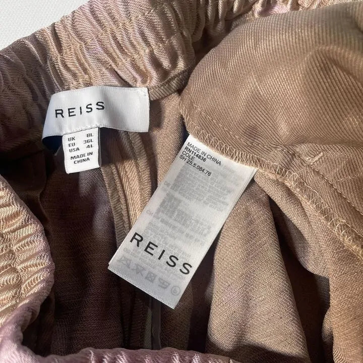 Reiss-25508476-8L- Cole Wide Leg Trousers Size: UK 8L