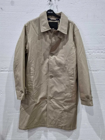 Levi'S Beige Cotton Blend Trench Coat Size: Xsmall