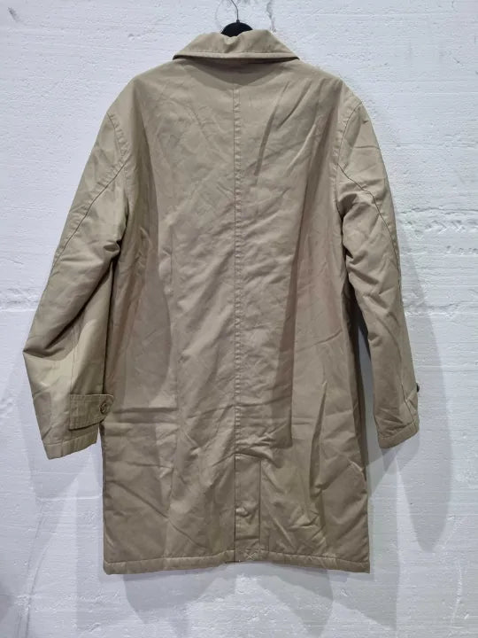 Levi'S Beige Cotton Blend Trench Coat Size: Xsmall