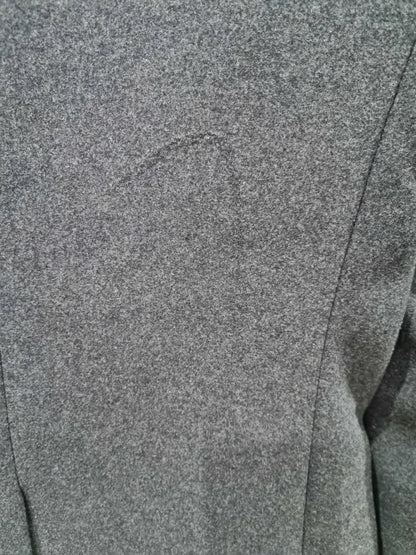 Gianni Feraud Charcoal Classic Wool Blend Coat Size: 38