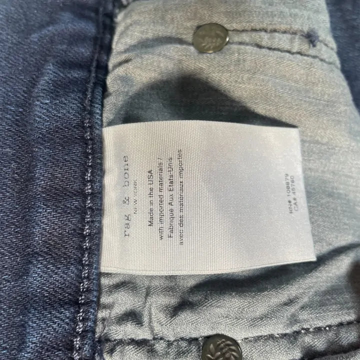 Rag & Bone-m1223k510byvbayview-31-navy-indigio Bayview Jean Size: 31