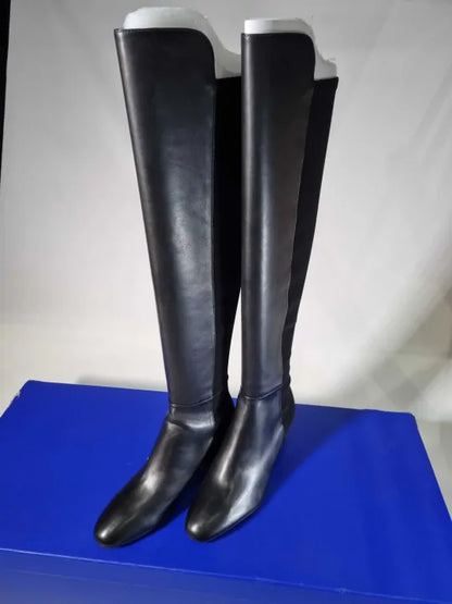 Stuart Weitzman Slate Grey Gillian 60 City Stretch Suede Boot Size: Uk 5