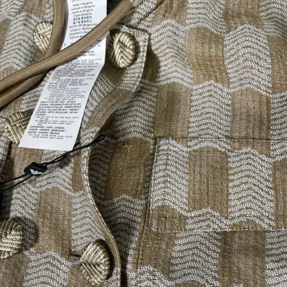 Emporio Armani-Ing48T_I2174_011-8-Multi-Camel Print Silk Blend Crop Blazer Size: Uk 8