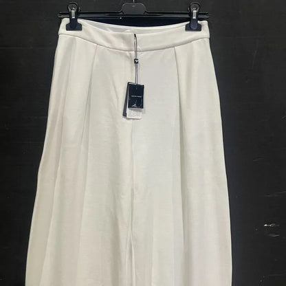 Emporio Armani - White High Waisted Trousers Size: Uk 14/Eu 44