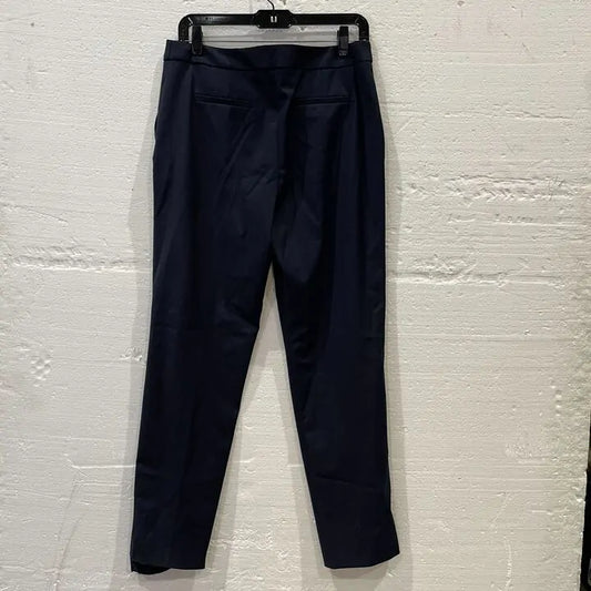 Hobbs London - Navy Hollie Wool Blend Trousers Size: Uk 12