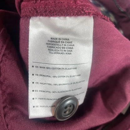 Schöffel-20-4162-2970-8-Brown-Burgundy Stretch Moleskin Trousers Size: Uk 8
