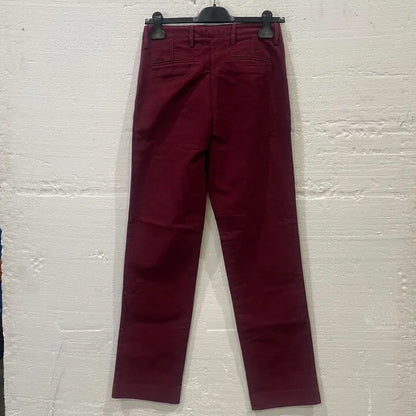Schöffel-20-4162-2970-8-Brown-Burgundy Stretch Moleskin Trousers Size: Uk 8