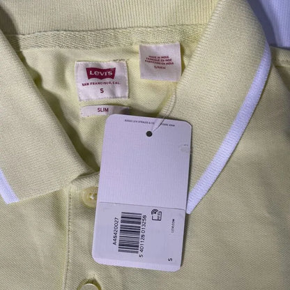 Levi'S-A4842-0027-S-Yellow Housemark Cotton Blend Polo Shirt Size: Small