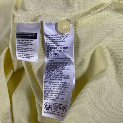 Levi'S-A4842-0027-S-Yellow Housemark Cotton Blend Polo Shirt Size: Small