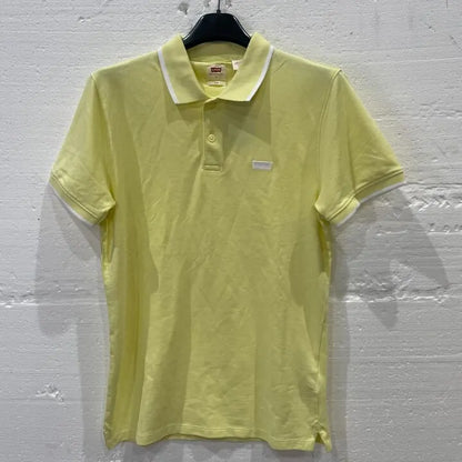 Levi'S-A4842-0027-S-Yellow Housemark Cotton Blend Polo Shirt Size: Small
