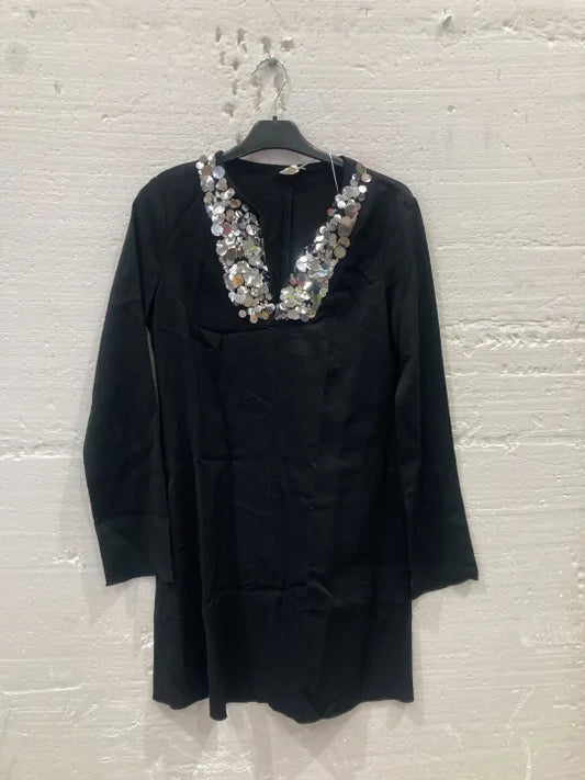 ARKET Black Embellished Mini Dress  Size: UK10