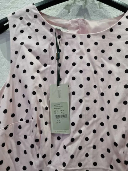 Hobbs London Fiona Cotton Blend Spot Shift Dress Null Size: Uk 10