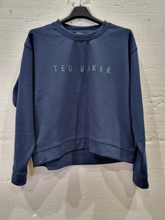 Ted Baker Navy Livanna Sweatshirt Size: 2