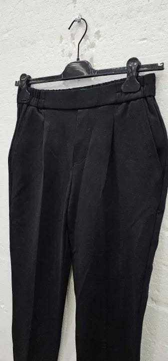 United Colors Of Benetton Black Elastic Waist Trousers. Size: S