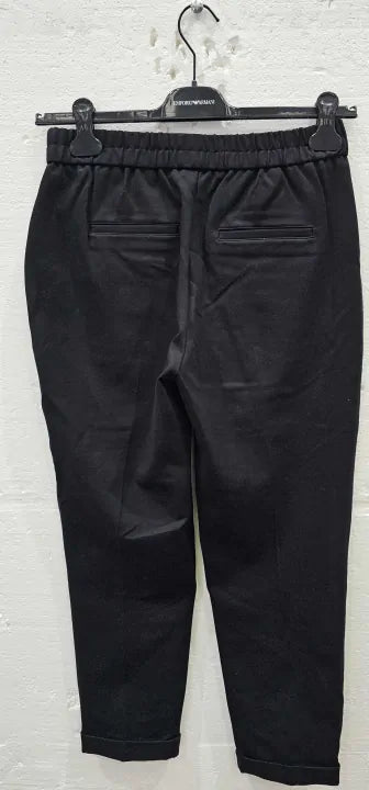 United Colors Of Benetton Black Elastic Waist Trousers. Size: S
