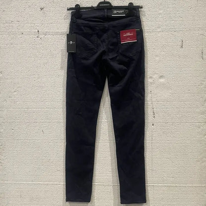 7 For All Mankind-Smxv600-28-Dark Blue Slimmy Tapered Stretch Jeans Size: 28