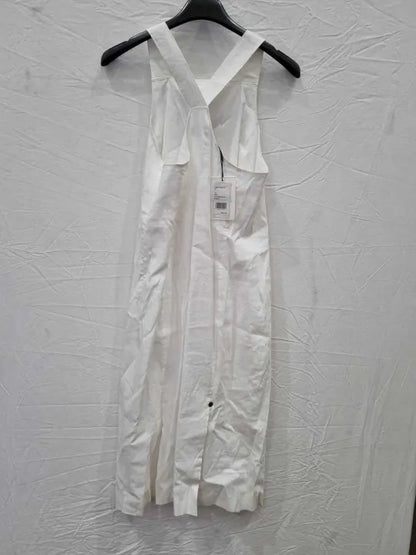 Theory Racerback Dress In Good Linen Size: Uk 6