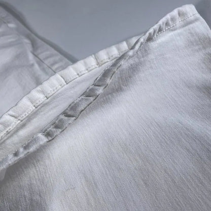 Mango - White Mid-Rise Flared Jeans Size: UK 6/EU 34
