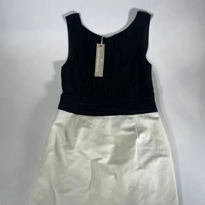 Fenn Wright Manson-2Wr1297557 Blkcre-12-Black-Black/Cream Vina Cotton Blend Dress Size: Uk 12