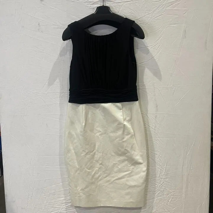 Fenn Wright Manson-2Wr1297557 Blkcre-12-Black-Black/Cream Vina Cotton Blend Dress Size: Uk 12