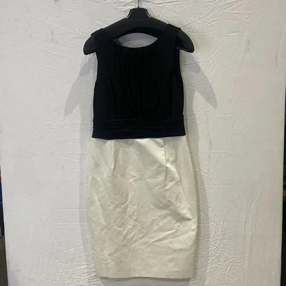 Fenn Wright Manson-2Wr1297557 Blkcre-12-Black-Black/Cream Vina Cotton Blend Dress Size: Uk 12