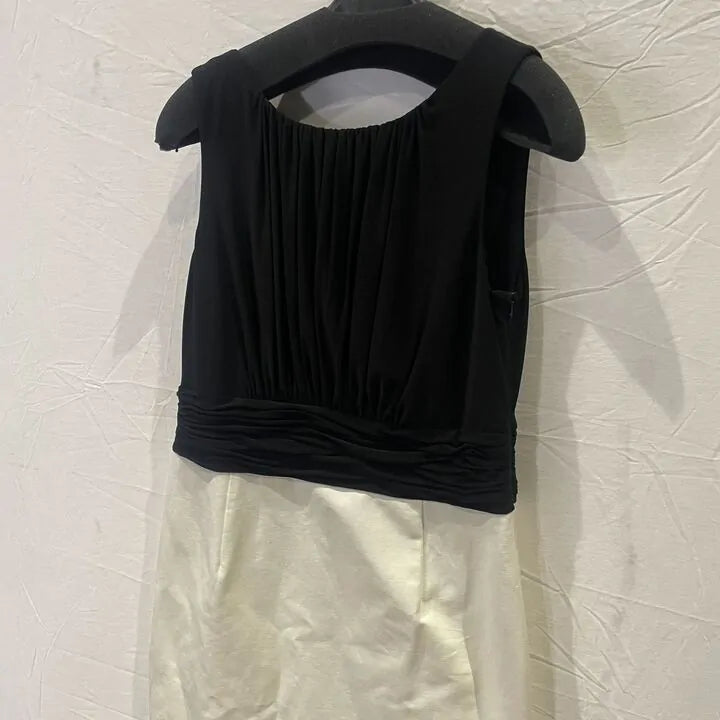 Fenn Wright Manson-2Wr1297557 Blkcre-12-Black-Black/Cream Vina Cotton Blend Dress Size: Uk 12