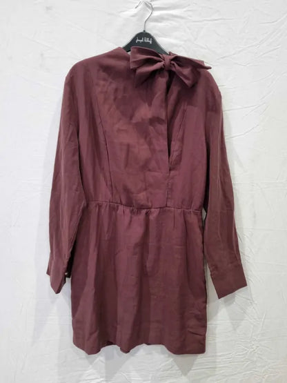 & Other Stories Cowl Neck Mini Dress Size: Uk 14