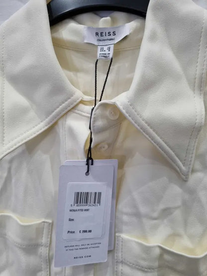 Reiss Billie Long Sleeve Jersey Shirt Size: UK 10