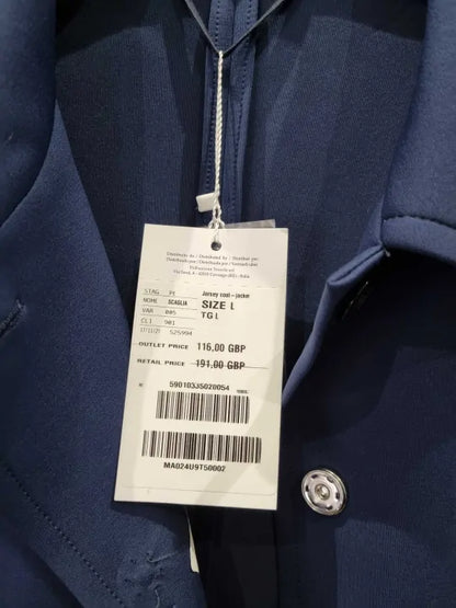 Emme Marella Coat Acaglia A Woman Blue Size: Large
