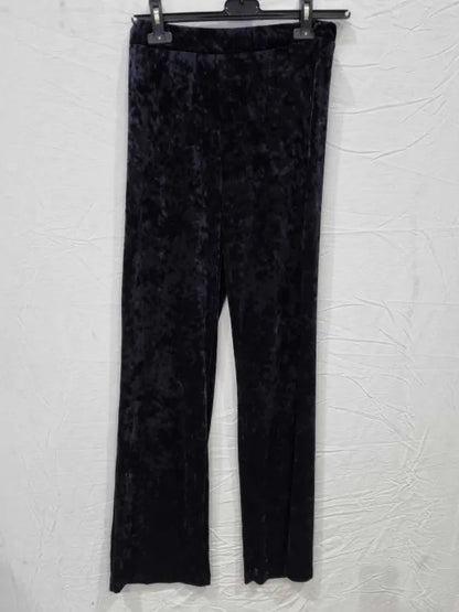 Mango Straight Velvet Trousers Size: Small