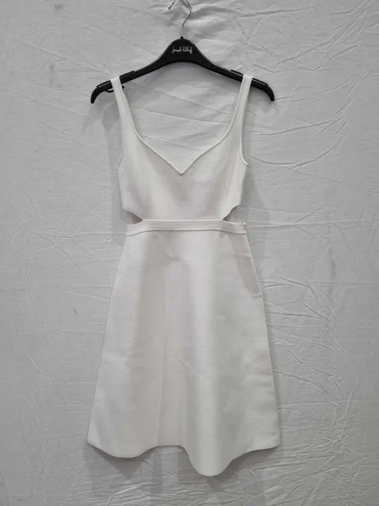 Theory Cut-Out Mini Dress In Crepe Knit Size: Small