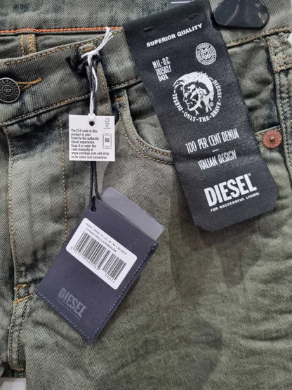 Diesel Washed Grey D-Struk T Slim Stretch Jeans Size: 31