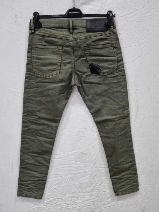 Diesel Washed Grey D-Struk T Slim Stretch Jeans Size: 31